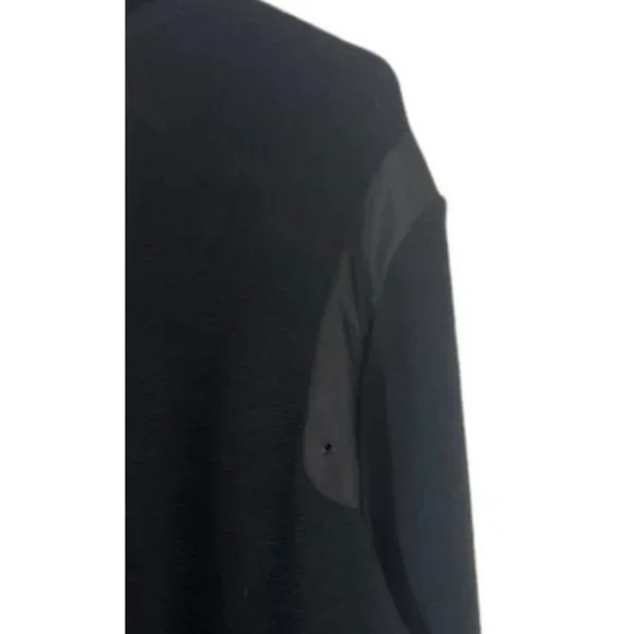 calvin Klein men's black pullover sweater long sleeve size Large button neck - Picture 5 of 8